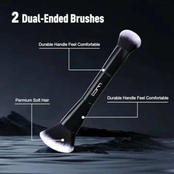 Brush Master Duo End Foundation Brushes for Flawless Makeup