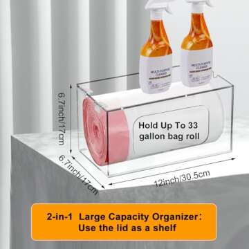 Extra Large Trash Bag Dispenser - Organize Your Home Efficiently