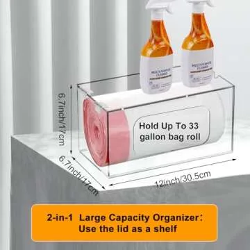 Extra Large Trash Bag Dispenser - Organize Your Home Efficiently