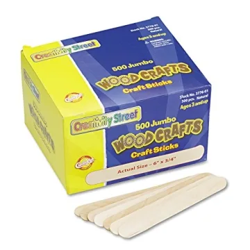 Creativity Street Jumbo Craft Sticks Box of 528 for Arts & Crafts