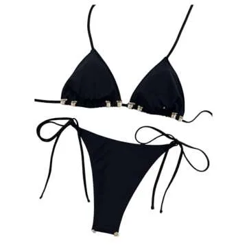 SHENHE Women's 2 Piece Beach Bikini Set - Adjustable Comfort