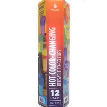 Manna 16oz Color Changing Reusable Cup 12-Piece Set