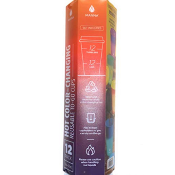 Manna 16oz Color Changing Reusable Cup 12-Piece Set