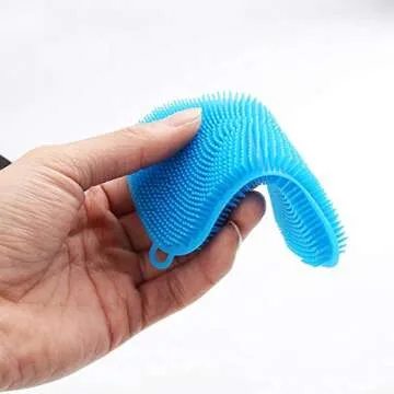 Lubrima Silicone Sponge Dish Sponges, Sponges for Cleaning Dishes, Kitchen Gadgets, 3 Scrub Sponges for Dishes Kitchen Sponges Scrubber Brush Household Supplies Accessories