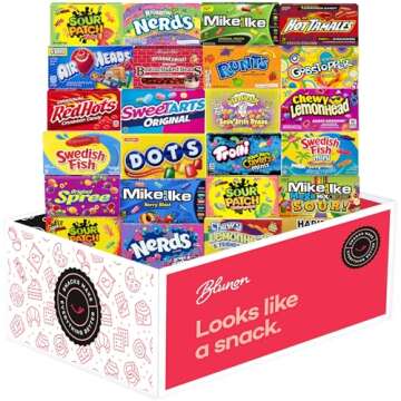 Movie Theater Candy - Assorted Candy Variety Pack - 24 Large Theater Size Boxes - Bulk Care Package ...