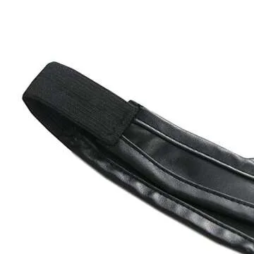 Charmian Women's Steampunk Gothic Accessories PU Leather Pauldron Collared Rivet Armor Costume Shrug Jacket Black XX-Large