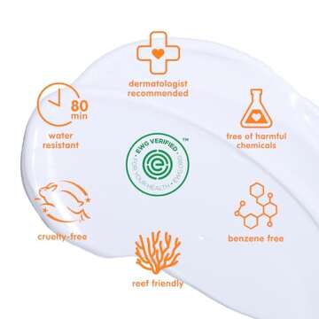 Thinkbaby Mineral Sunscreen, SPF 30 Clear Zinc Oxide Baby Sunscreen, 3 Fl Oz, Natural, Water Resistant, Reef Safe, Broad Spectrum UVA/UVB Sun Screen for Sun Protection, Travel Size