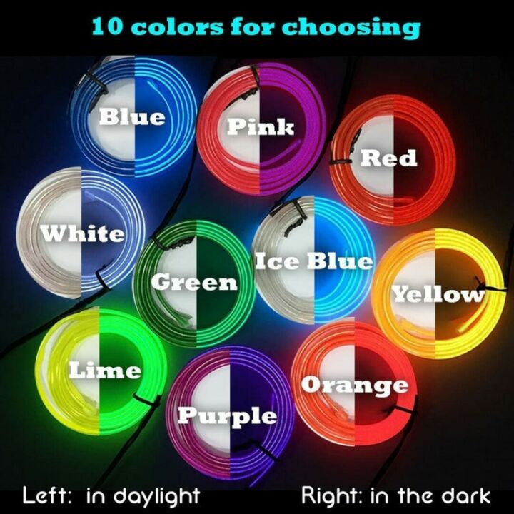 Handcrafted EL Wire Digital Camera Neon Sign in Pink