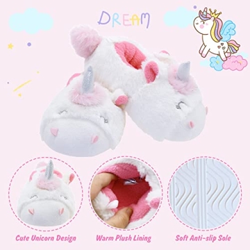 Cozy Unicorn House Slippers for Girls - LA PLAGE