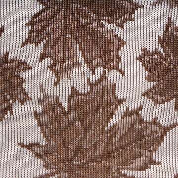 DII CAMZ36555 40" Round Lace Table topper, Maple Leaf Brown - Perfect for Fall, Thanksgiving, Catering Events, Dinner Parties, Special Occasions or Seasonal Décor