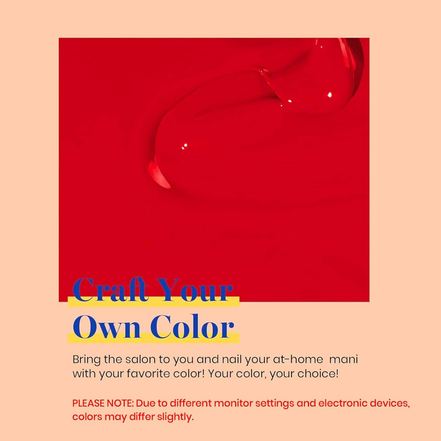 Beetles Red Gel Nail Polish 15ml for DIY & Salon