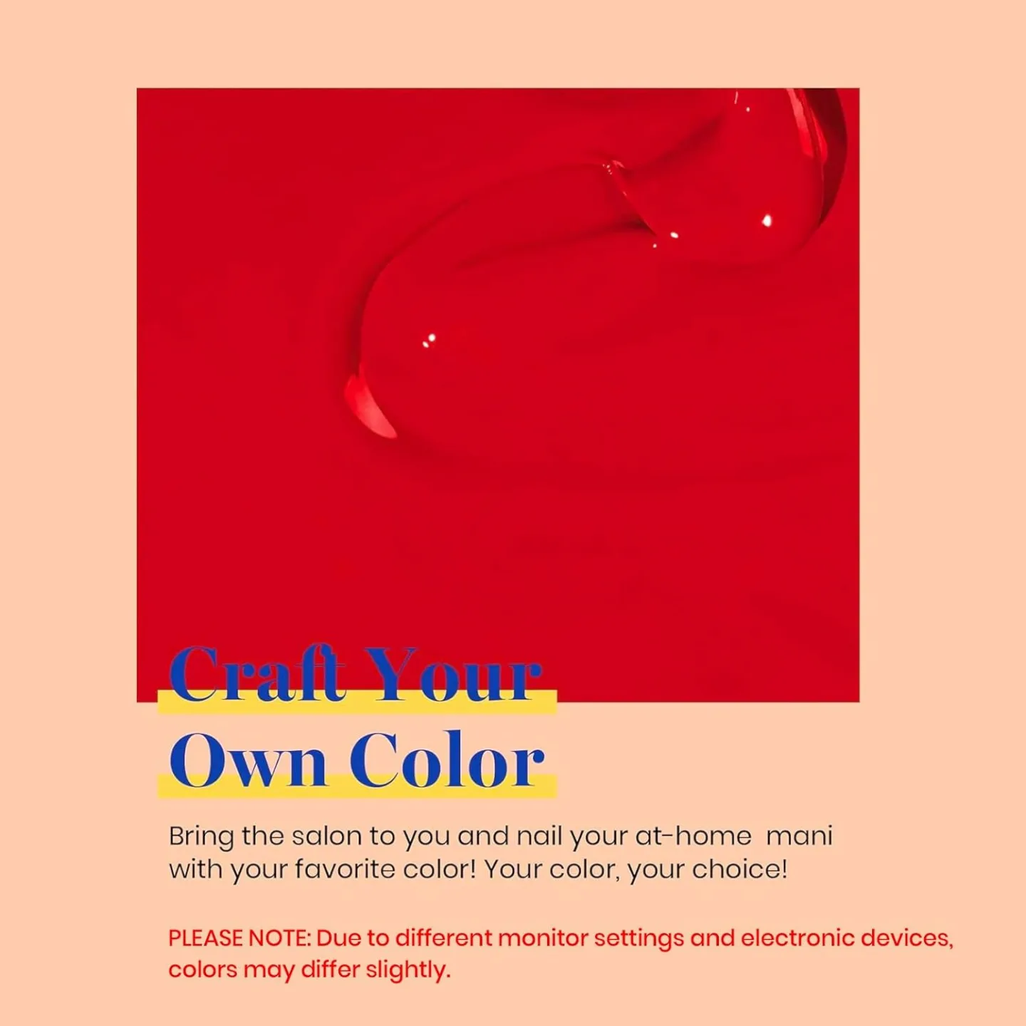 Beetles Red Gel Nail Polish 15ml for DIY & Salon