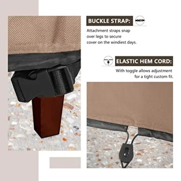 ULTCOVER Waterproof Patio Lounge Chair Covers for Protection