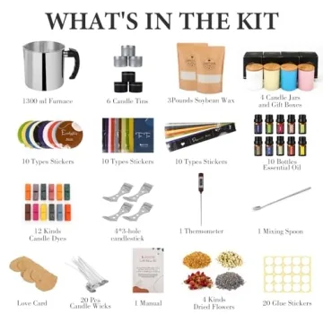 DIY Soy Wax Candle Making Kit With Scents