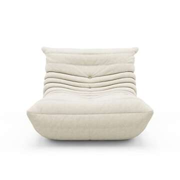 VOMXUF Sofa Oversized Armless Lounge Chair for Comfort