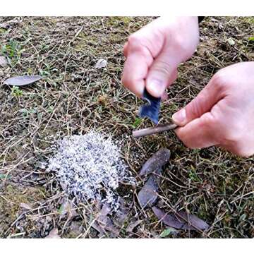 Emergency Fire Starter Kit Magnesium 6 Bags Waterproof for Camping Hiking Bushcraft Survival Outdoor Hurricane Outage Light Weight Portable + 1 Tin Box