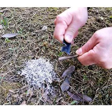 Emergency Fire Starter Kit Magnesium 6 Bags Waterproof for Camping Hiking Bushcraft Survival Outdoor Hurricane Outage Light Weight Portable + 1 Tin Box