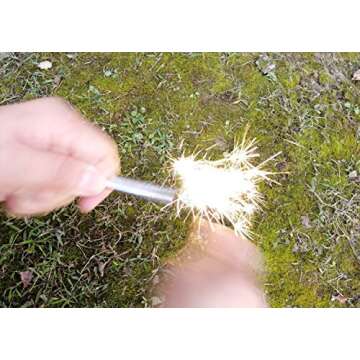 Emergency Fire Starter Kit Magnesium 6 Bags Waterproof for Camping Hiking Bushcraft Survival Outdoor Hurricane Outage Light Weight Portable + 1 Tin Box