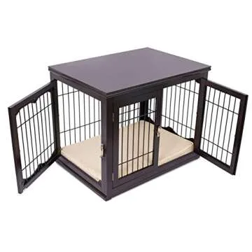 Elegant Dog Kennel with Pet Bed - Multi-Functional Design