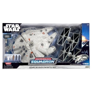 STAR WARS Micro Galaxy Squadron Escape The Death Star Battle Pack with Millennium Falcon
