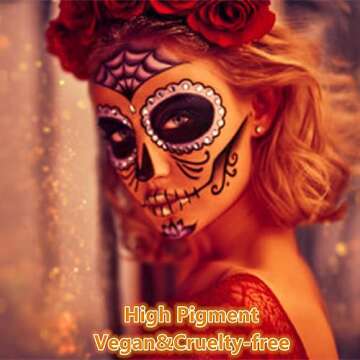 Go Ho Cream-Blendable Orange Face Paint Stick (1.06 Oz),Orange Full Body Paint Makeup Stick for Adults Children Halloween Cosplay SFX Makeup,Waterproof Orange Eye Black Stick