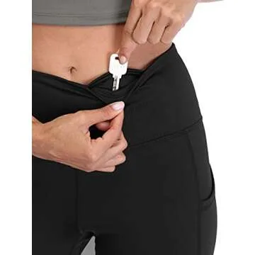 Willit Fleece Lined Women's Thermal Leggings with Pockets