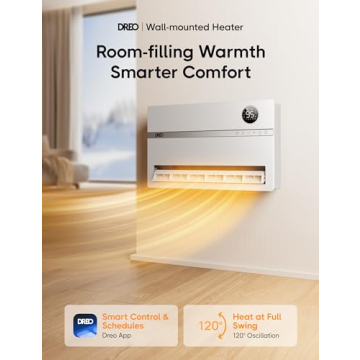 Dreo Smart Wall Heater 1500W with Remote Control