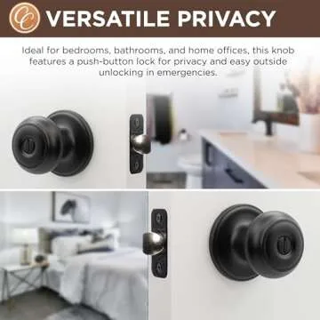 Copper Creek Colonial Door Knob for Stylish Home Security