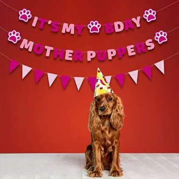 Vicycaty Puppy Dog Birthday Banner Set for Pet Parties