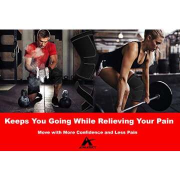 ATHLEDICT Knee Brace for Men & Women - Best Support