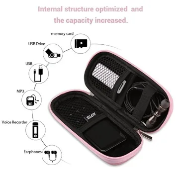 AGPTEK EVA Zipper Carrying Case for MP3 Players and More