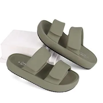 Ortho+rest Women Orthopedic Slides Sandals Adjustable Strap Sandals Comfortable Walking Sandals