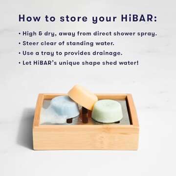 HiBAR - Conditioner Bar Sampler - Maintain, Moisturize & Volumize Conditioner Bars - Travel-Friendly...