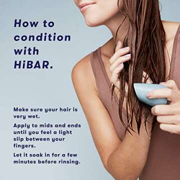 HiBAR - Conditioner Bar Sampler - Maintain, Moisturize & Volumize Conditioner Bars - Travel-Friendly - Salon-Quality Ingredients - Soap, Paraben, Plastic & Sulfate-Free - Color Safe -3 Mini Solid Bars