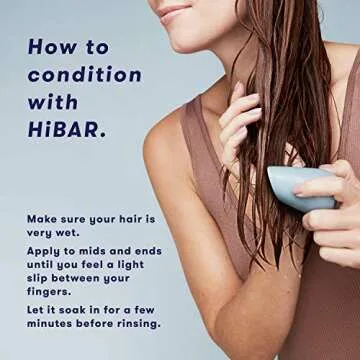 HiBAR - Conditioner Bar Sampler - Maintain, Moisturize & Volumize Conditioner Bars - Travel-Friendly - Salon-Quality Ingredients - Soap, Paraben, Plastic & Sulfate-Free - Color Safe -3 Mini Solid Bars