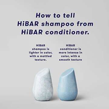 HiBAR - Conditioner Bar Sampler - Maintain, Moisturize & Volumize Conditioner Bars - Travel-Friendly - Salon-Quality Ingredients - Soap, Paraben, Plastic & Sulfate-Free - Color Safe -3 Mini Solid Bars