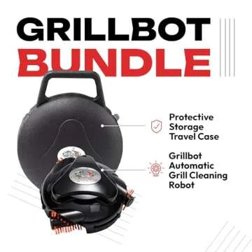 Grillbot Automatic Grill Cleaning Robot with Nylon Brushes - Effortless BBQ Maintenance