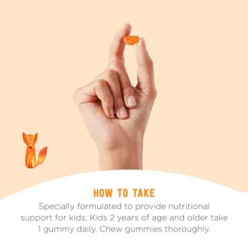 Amazon Brand - Mama Bear Vegan Kids Vitamin C, Orange, 60 Count, Immune Health, 125 mg per Gummy