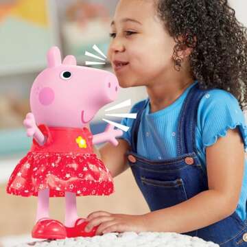 Peppa Pig Peppa’s Muddy Puddles Party Singing and Dancing Doll, Interactive Electronic Preschool Toys for Girls and Boys, Ages 3+