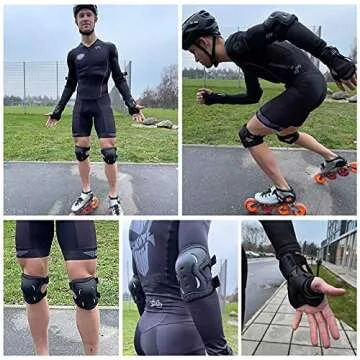 Protective Gear Set for Skateboarding and Outdoor Sports