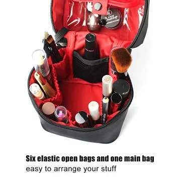 Longjet Toiletry Bags Travel Makeup Bag Train Case Makeup Organizer