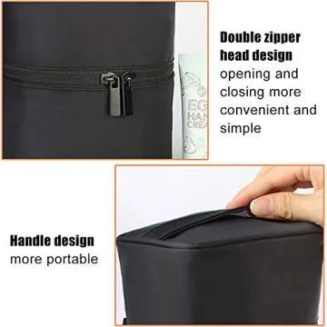 Longjet Toiletry Bags Travel Makeup Bag Train Case Makeup Organizer