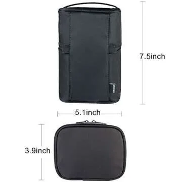 Longjet Toiletry Bags Travel Makeup Bag Train Case Makeup Organizer