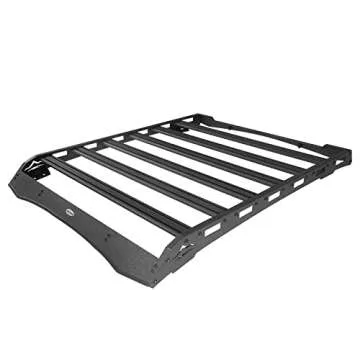 Hooke Road Tacoma Double Cab Top Roof Rack Cargo Carrier for 2005-2023 Toyota Tacoma 2nd 3rd Gen Truck (Double Cab Only)