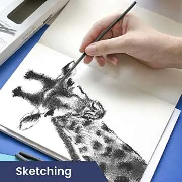 Pacific Arc Large Willow Charcoal Sticks - 4 Pack for Artists