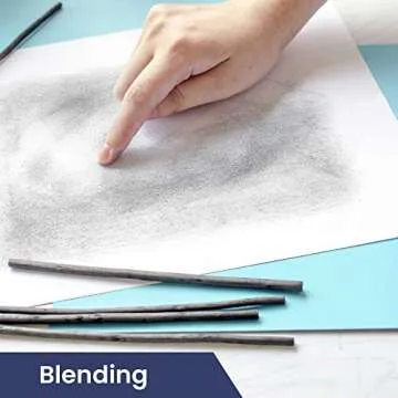 Pacific Arc Large Willow Charcoal Sticks - 4 Pack for Artists