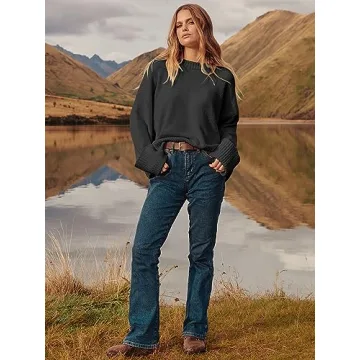 Stylish Oversized Fuzzy Knit Sweater for Women