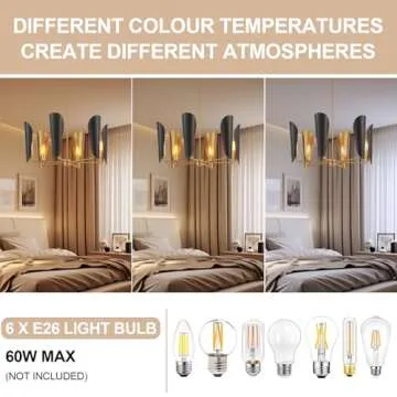 MhyTogn Industrial Chandelier – Vintage Style Pendant Lighting