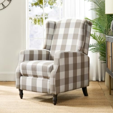 Stylish Upholstered Wingback Recliner Chair for Comfort