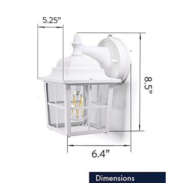 Stylish CORAMDEO French Pane Outdoor Light for Porch